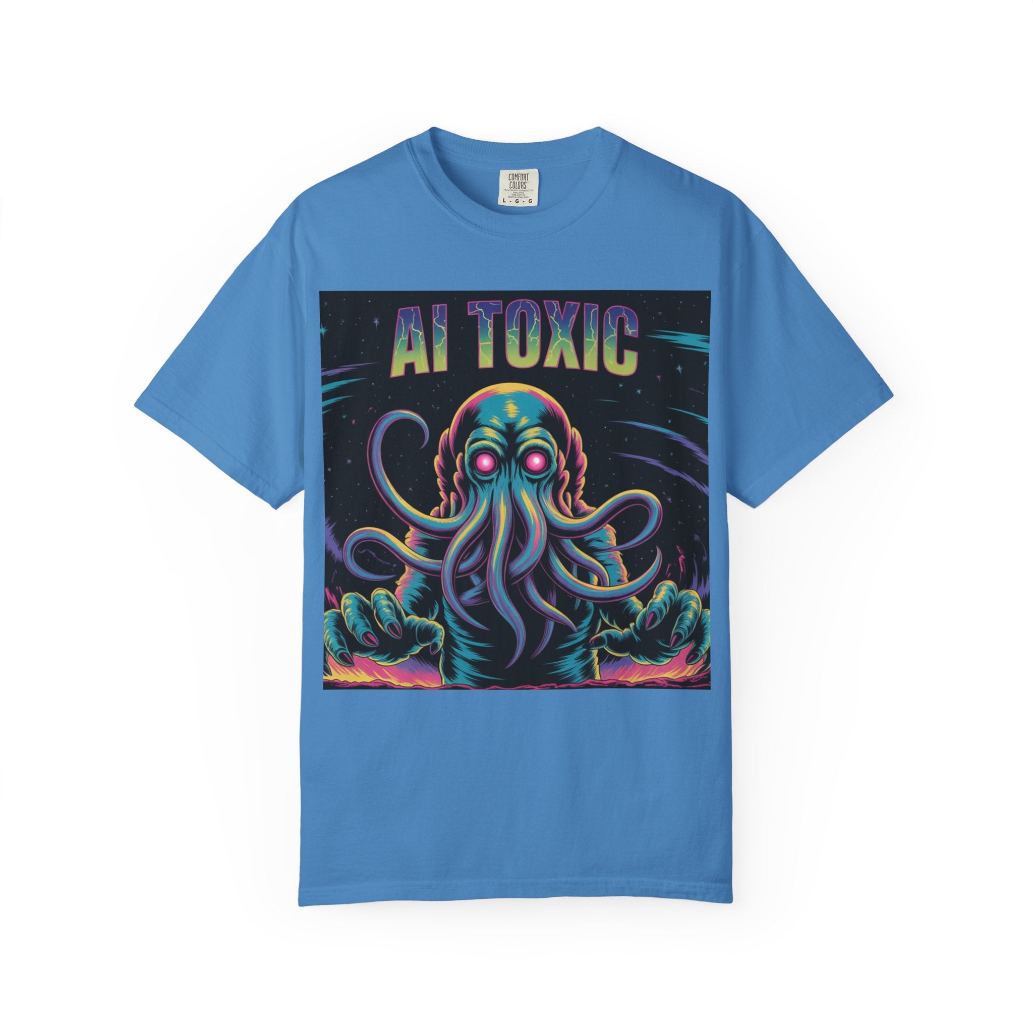AI TOXIC  "Data Overlord" Unisex Garment-Dyed T-shirt