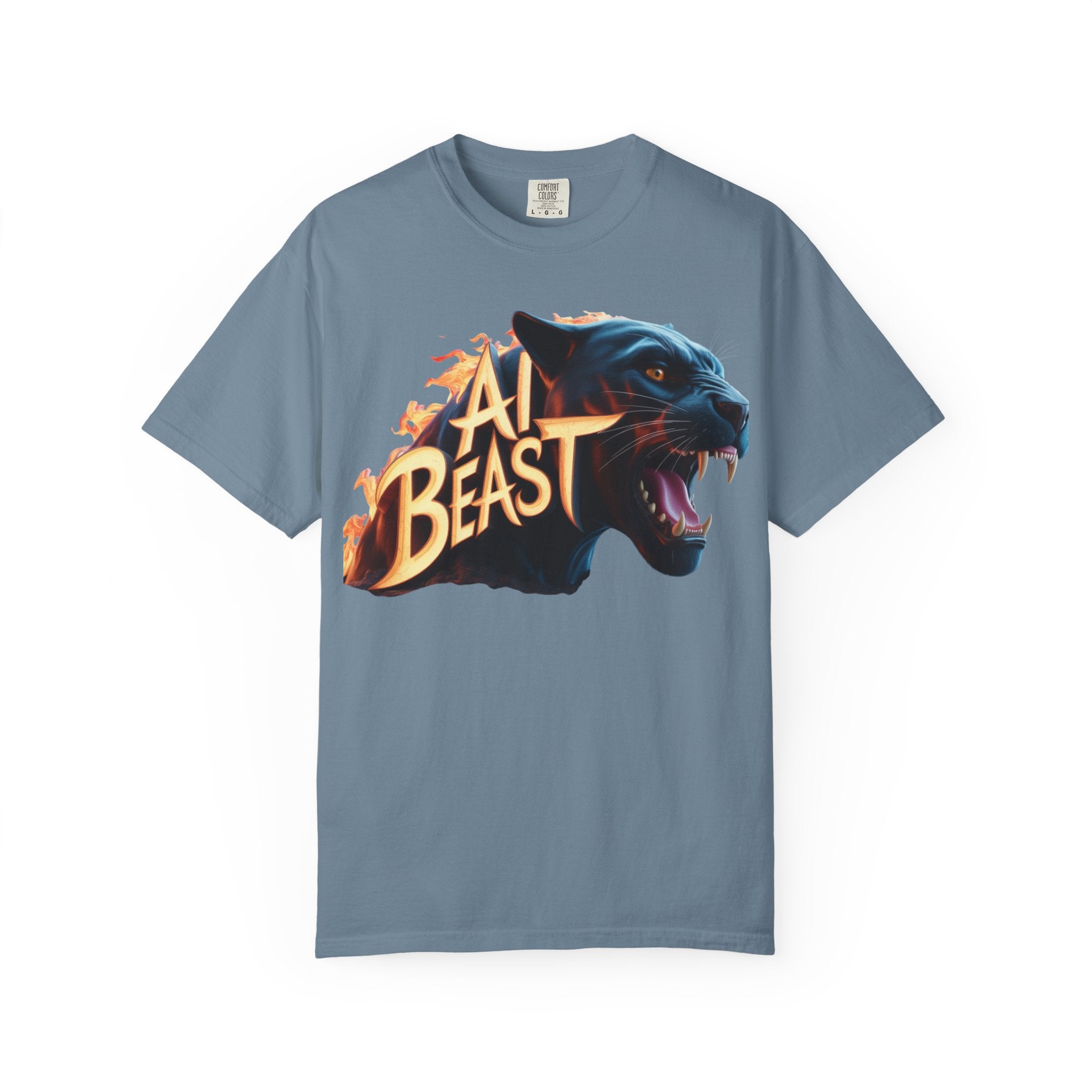 AI BEAST  "Wildfire Algorithm"  Unisex Garment-Dyed T-shirt