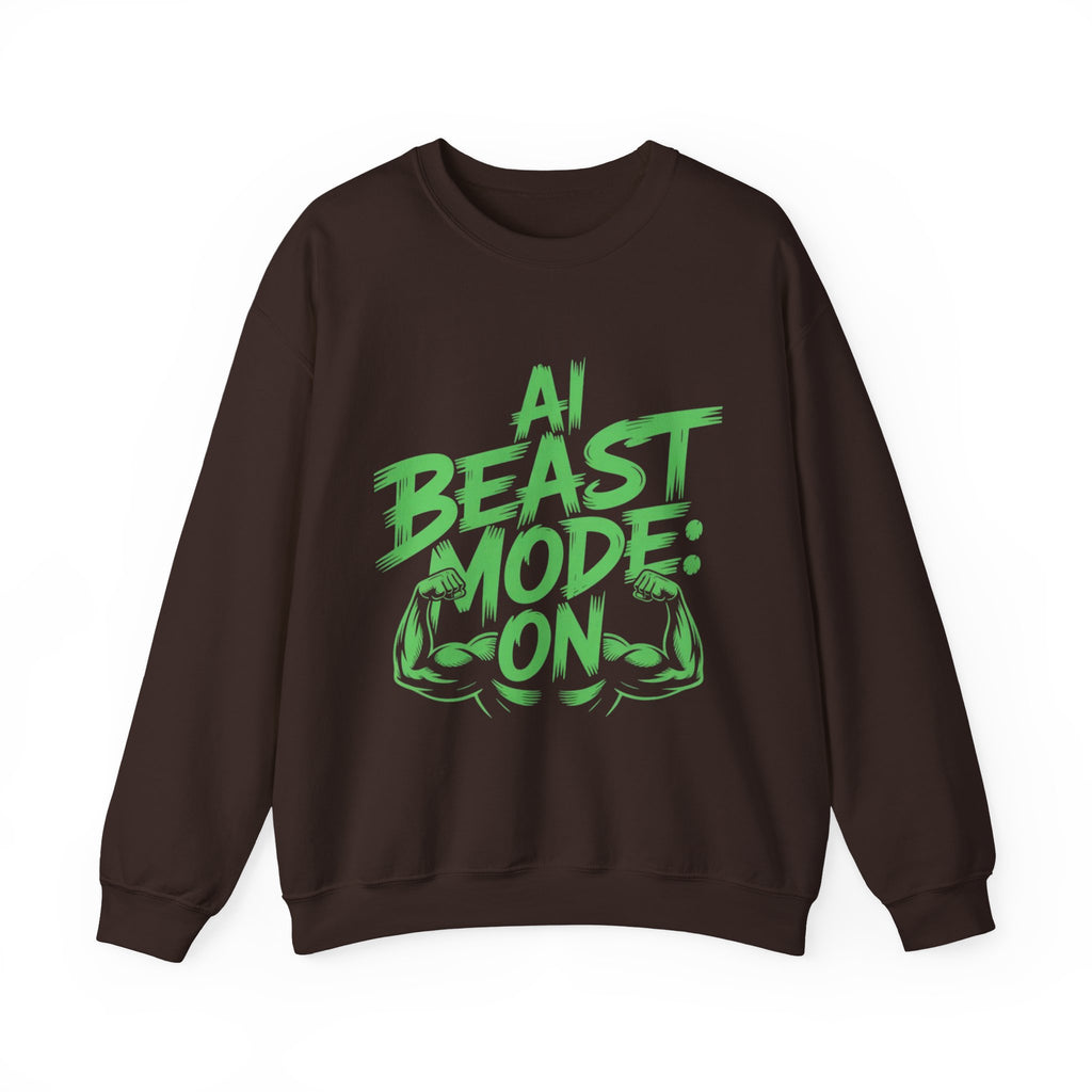 AI BEAST MODE: ON “DIGITAL HULK ENERGY” Unisex Heavy Blend™ Crewneck Sweatshirt