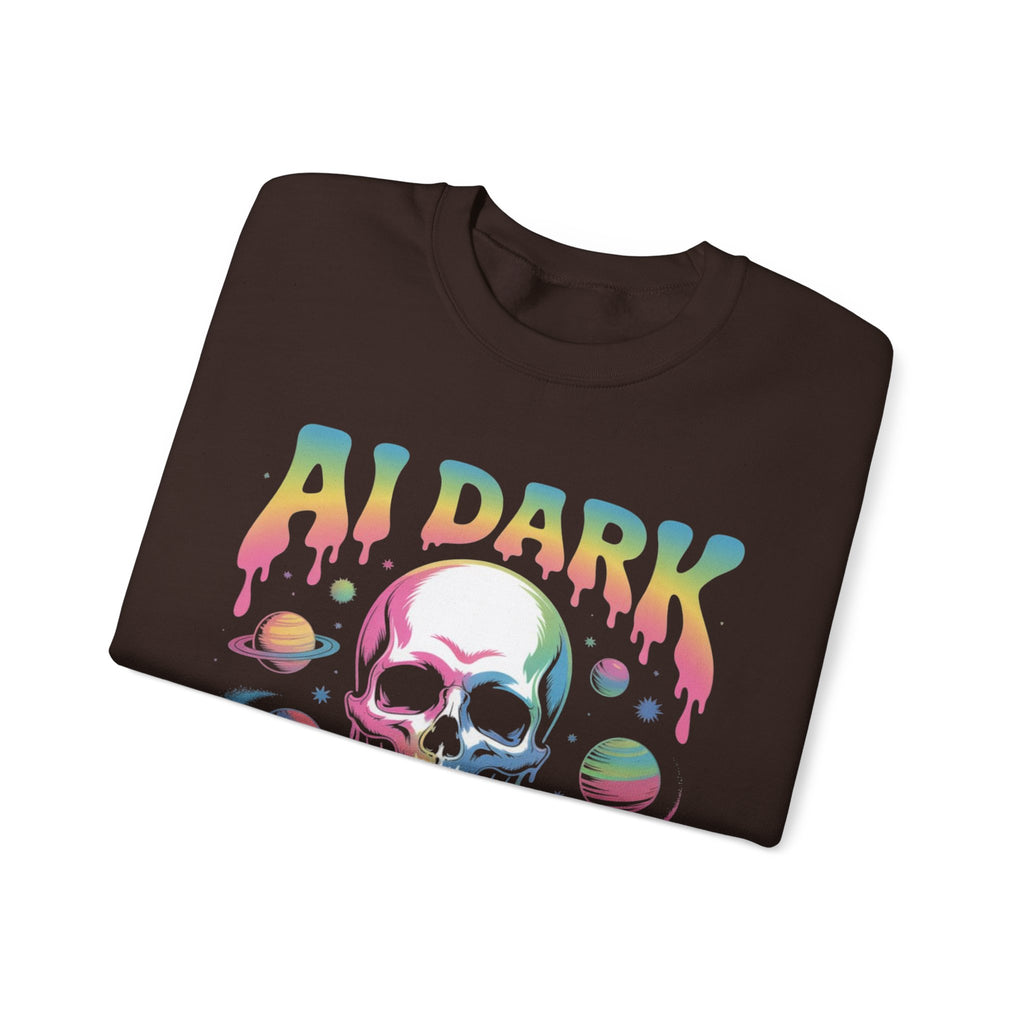 AI DARK “Death of Data” Unisex Heavy Blend™ Crewneck Sweatshirt