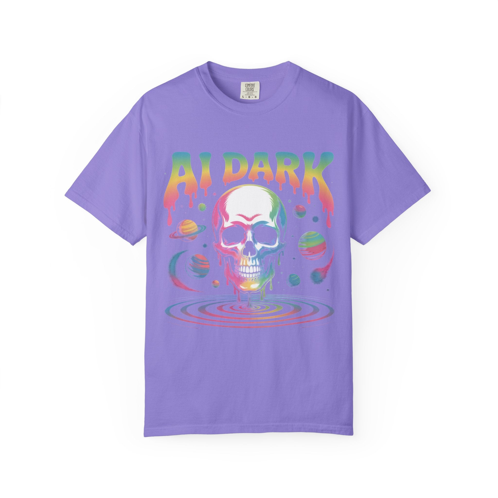 AI DARK “Death of Data” Unisex Garment-Dyed T-shirt