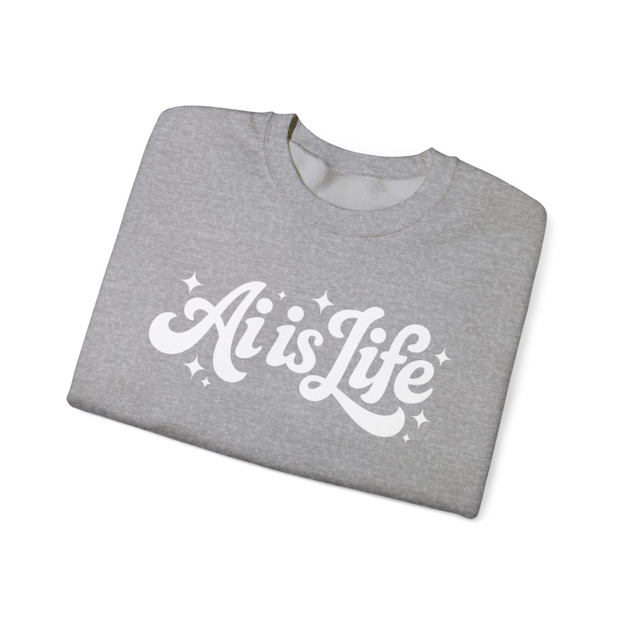 Ai is Life  "TechFlow Energy" Unisex Heavy Blend™ Crewneck Sweatshirt