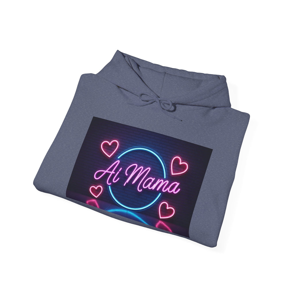 AI MAMA  “Electric Love Loop”  Unisex Heavy Blend™ Hooded Sweatshirt