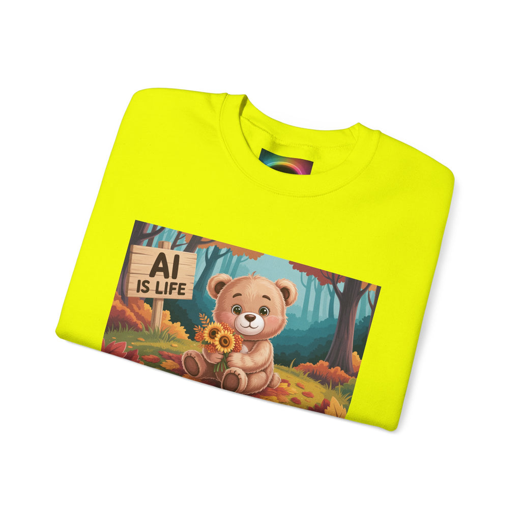 AI IS LIFE  " Cuddle Code "   Unisex Heavy Blend™ Crewneck Sweatshirt