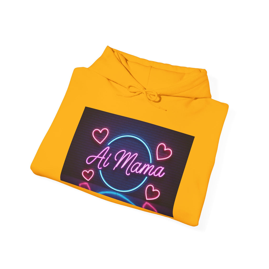 AI MAMA  “Electric Love Loop”  Unisex Heavy Blend™ Hooded Sweatshirt