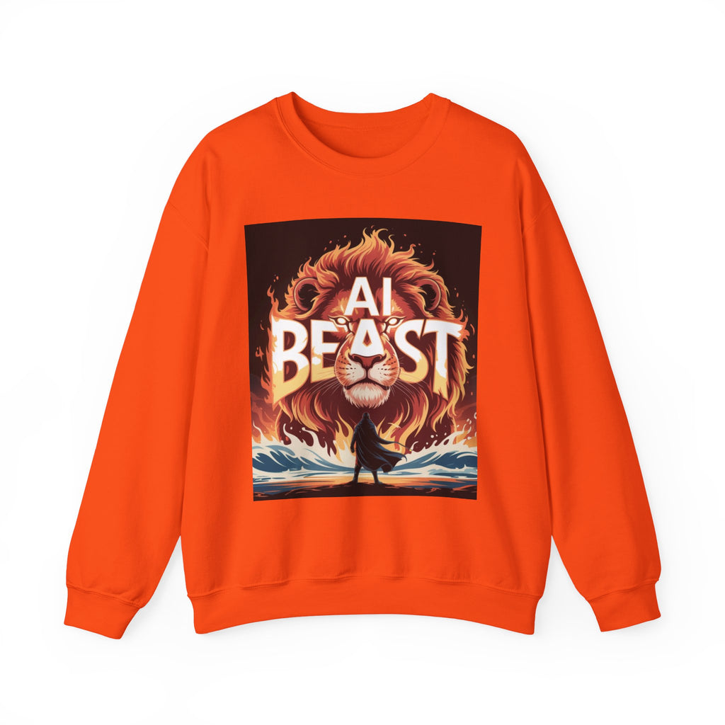AI BEAST “Majestic Upload” Unisex Heavy Blend™ Crewneck Sweatshirt