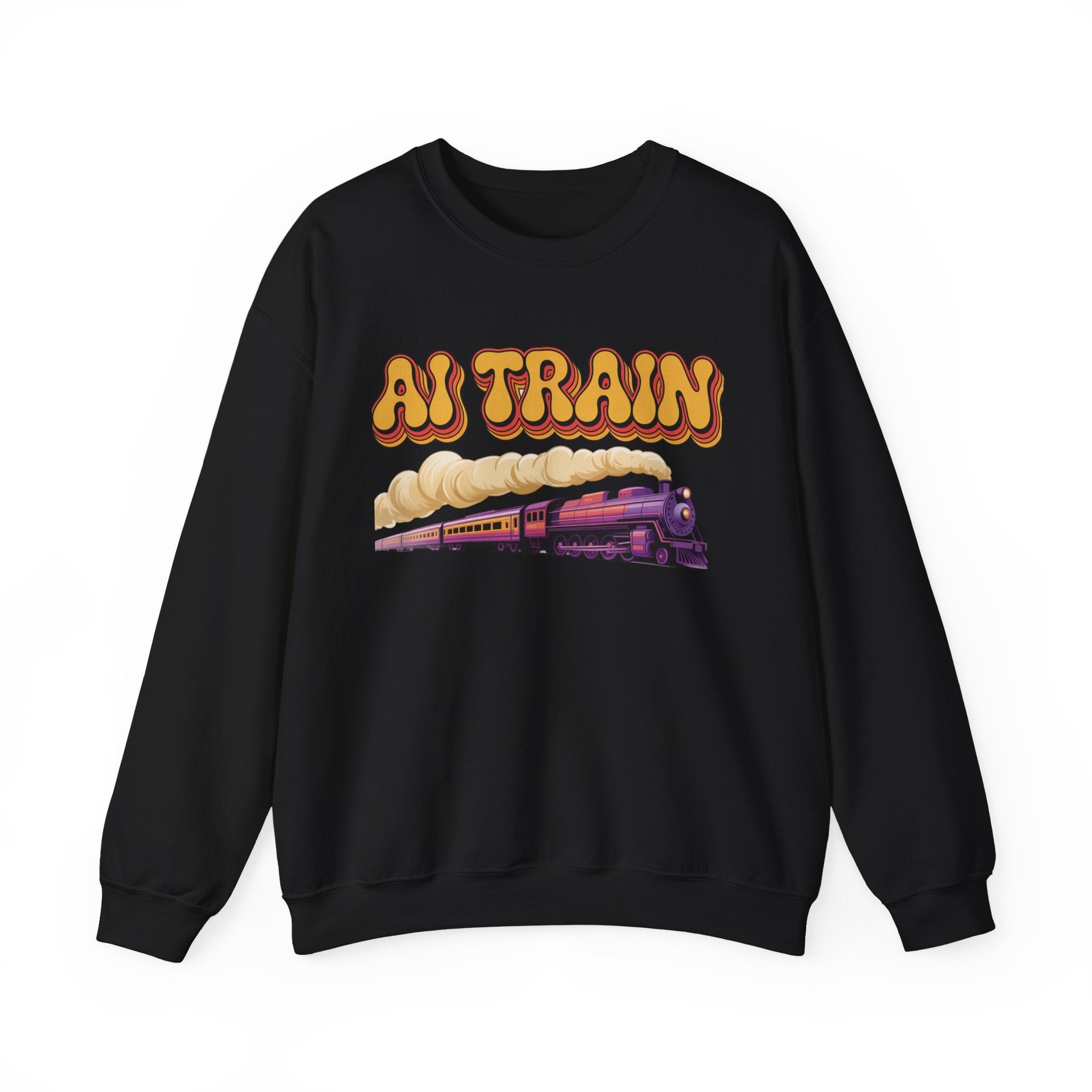 AI TRAIN  "Quantum Rail System" Unisex Heavy Blend™ Crewneck Sweatshirt
