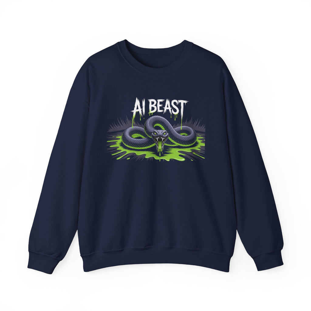 AI BEAST  "Digital Venom" Unisex Heavy Blend™ Crewneck Sweatshirt