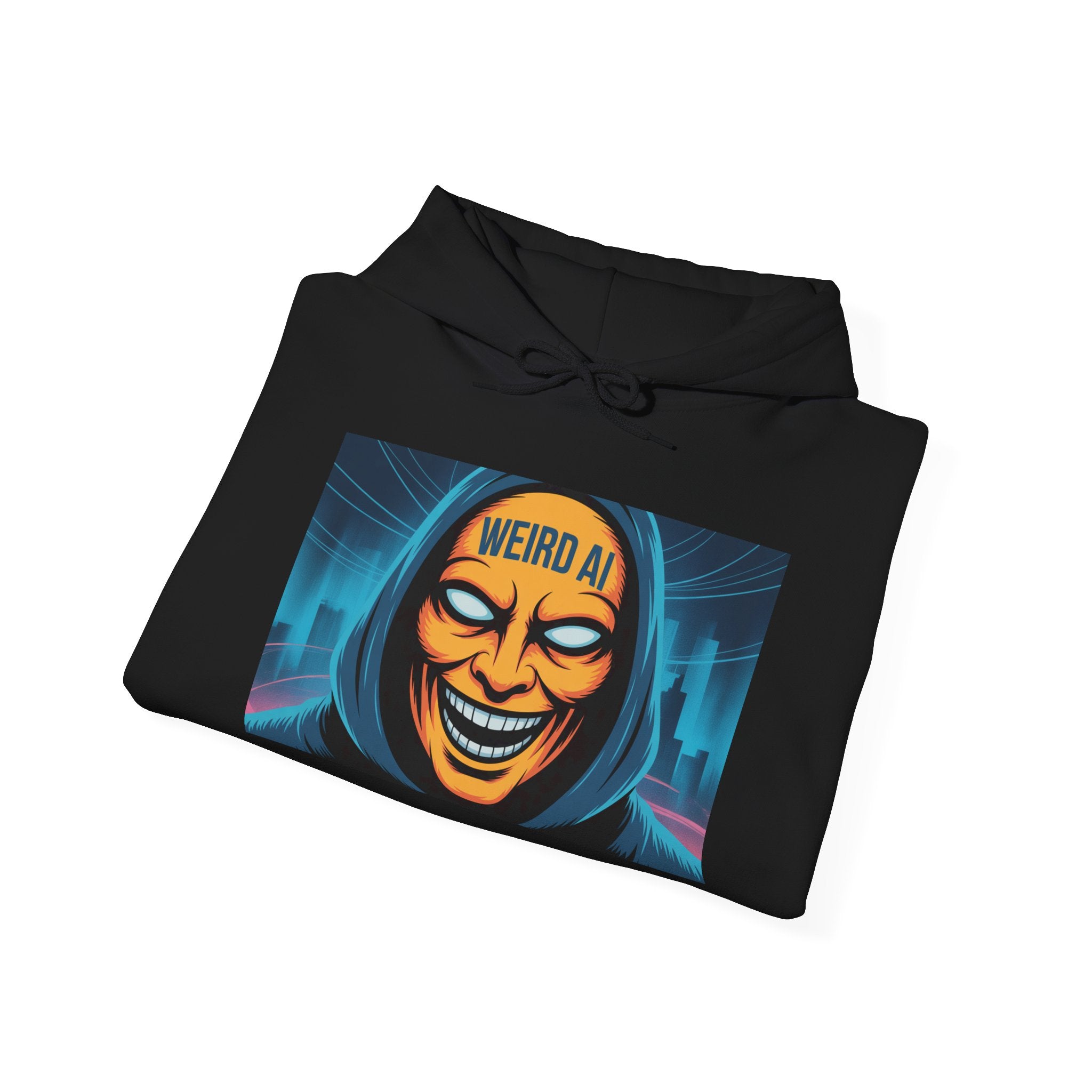 Weird AI "Masked Mode" Unisex Heavy Blend™ Hooded Sweatshirt