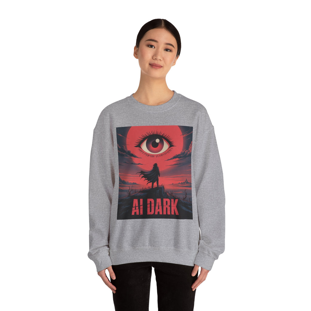AI DARK “Shadow Protocol” Unisex Heavy Blend™ Crewneck Sweatshirt