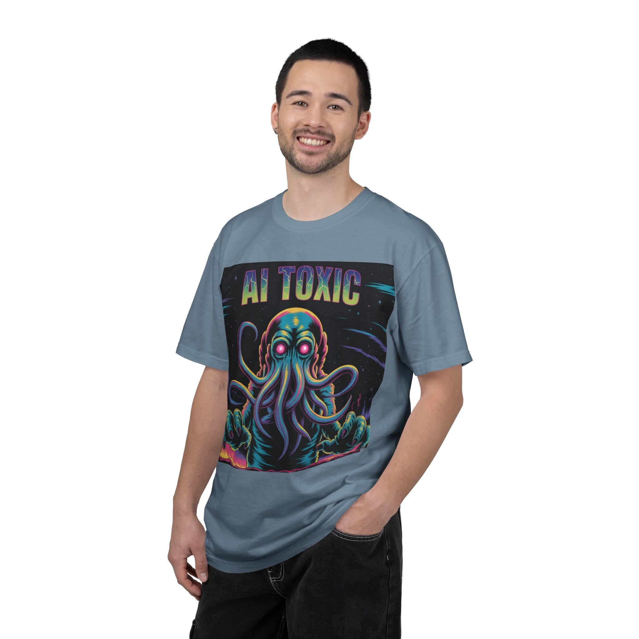 AI TOXIC  "Data Overlord" Unisex Garment-Dyed T-shirt