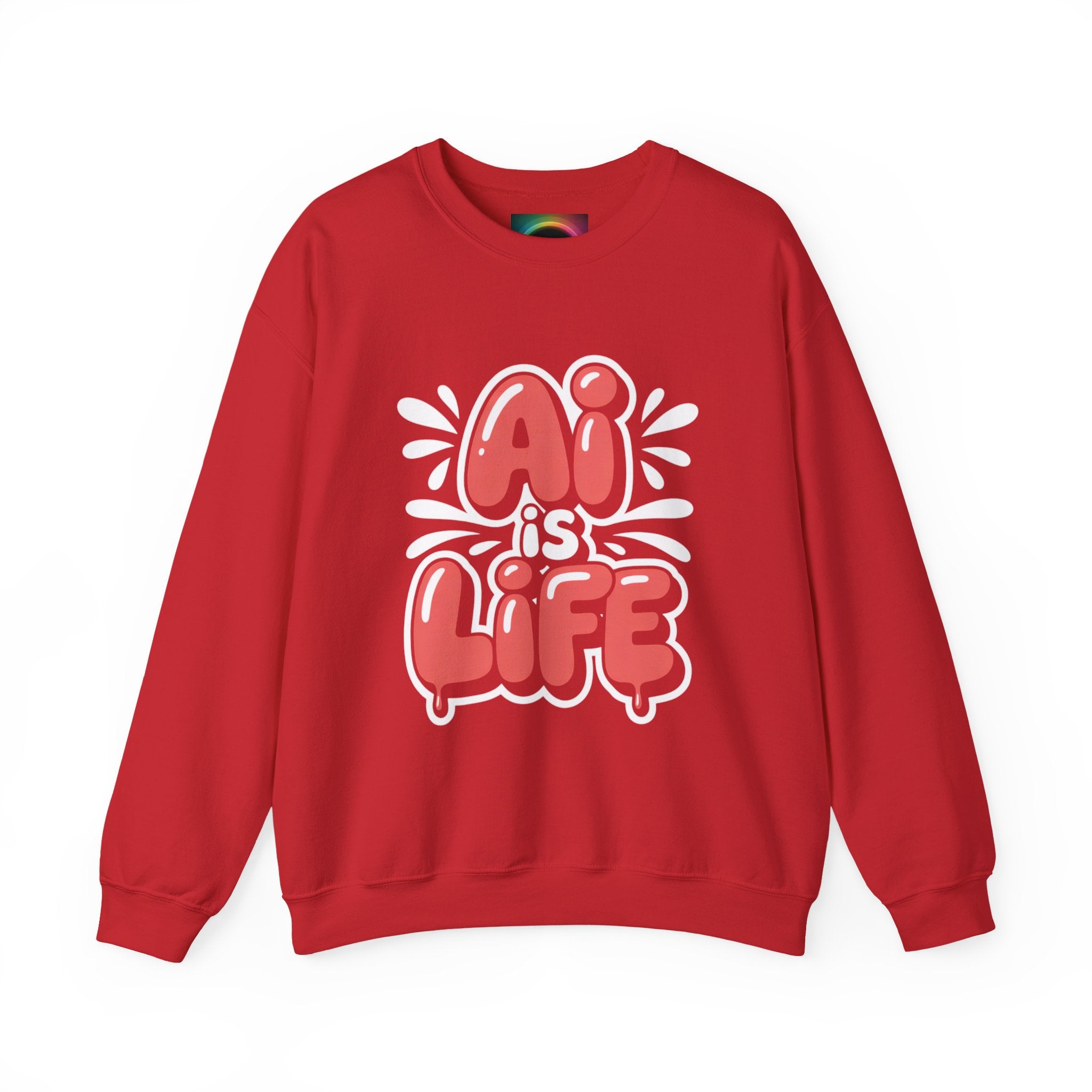 AI IS LIFE  " Neural Pop "  Unisex Heavy Blend™ Crewneck Sweatshirt