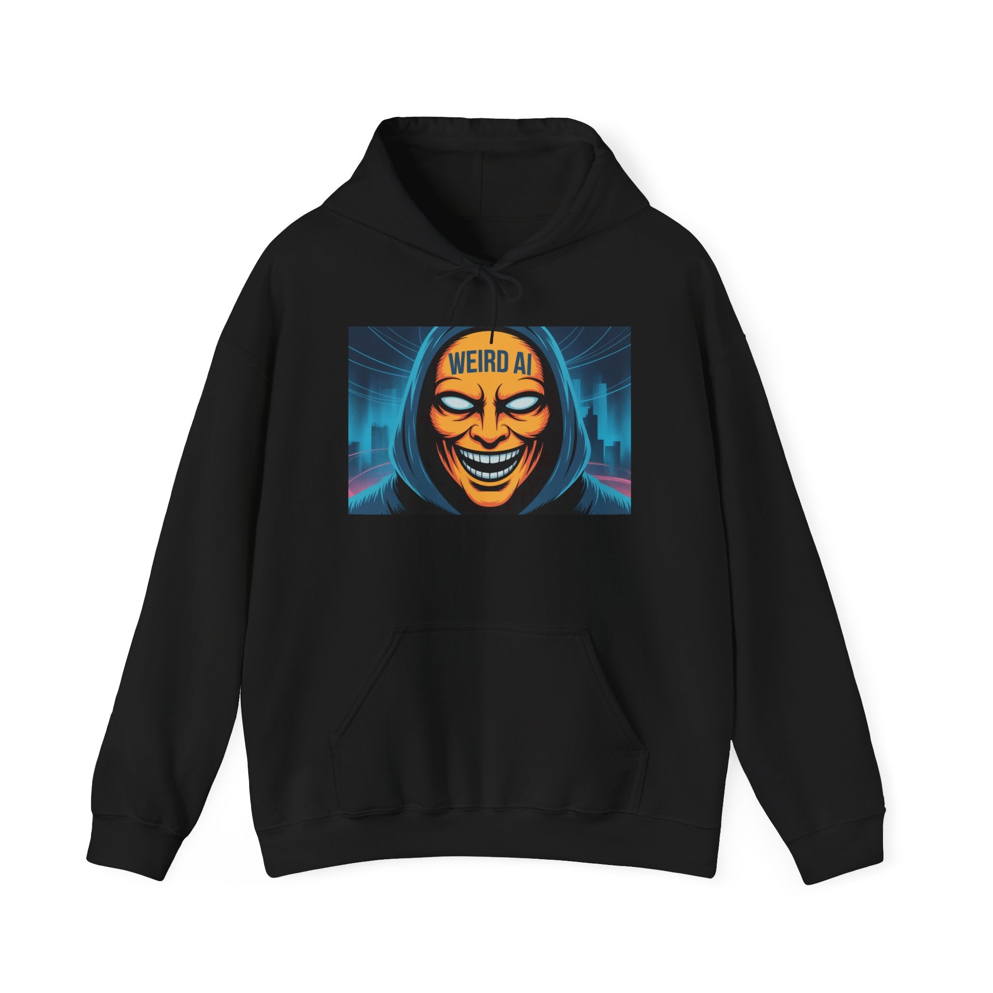 Weird AI "Masked Mode" Unisex Heavy Blend™ Hooded Sweatshirt