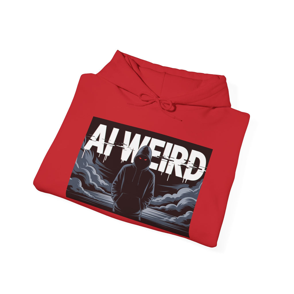 AI WEIRD – “DARK DATA ENTITY” Unisex Heavy Blend™ Hooded Sweatshirt