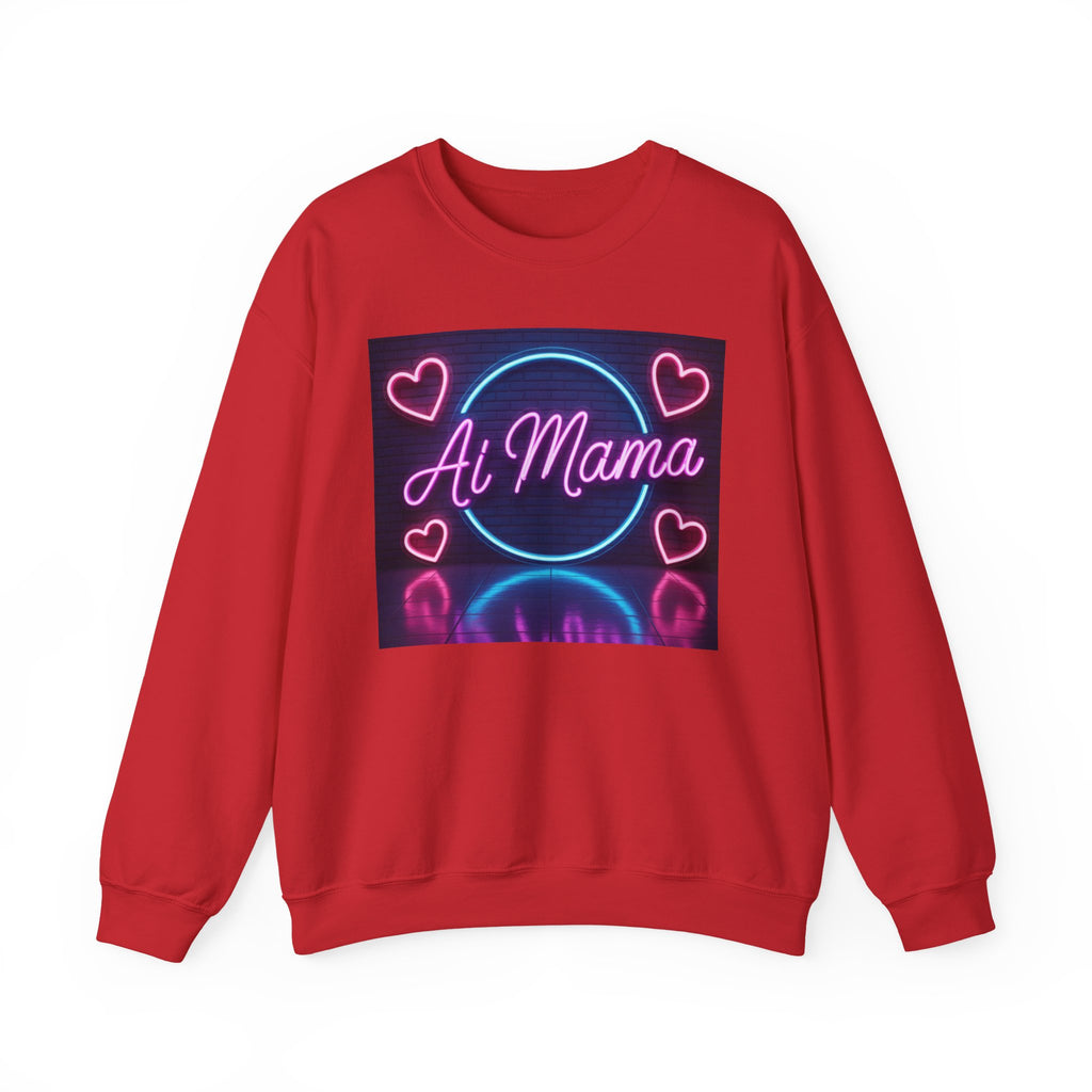 AI MAMA “ Electric Love Loop ” Unisex Heavy Blend™ Crewneck Sweatshirt