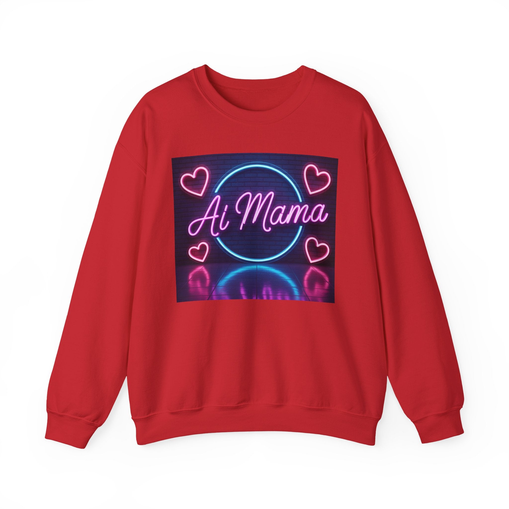 AI MAMA “ Electric Love Loop ” Unisex Heavy Blend™ Crewneck Sweatshirt