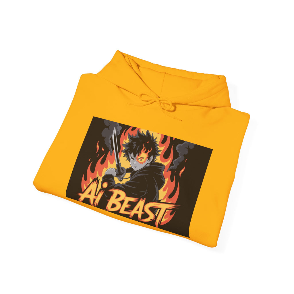 AI  BEAST  " Warrior.exe "  Unisex Heavy Blend™ Hooded Sweatshirt