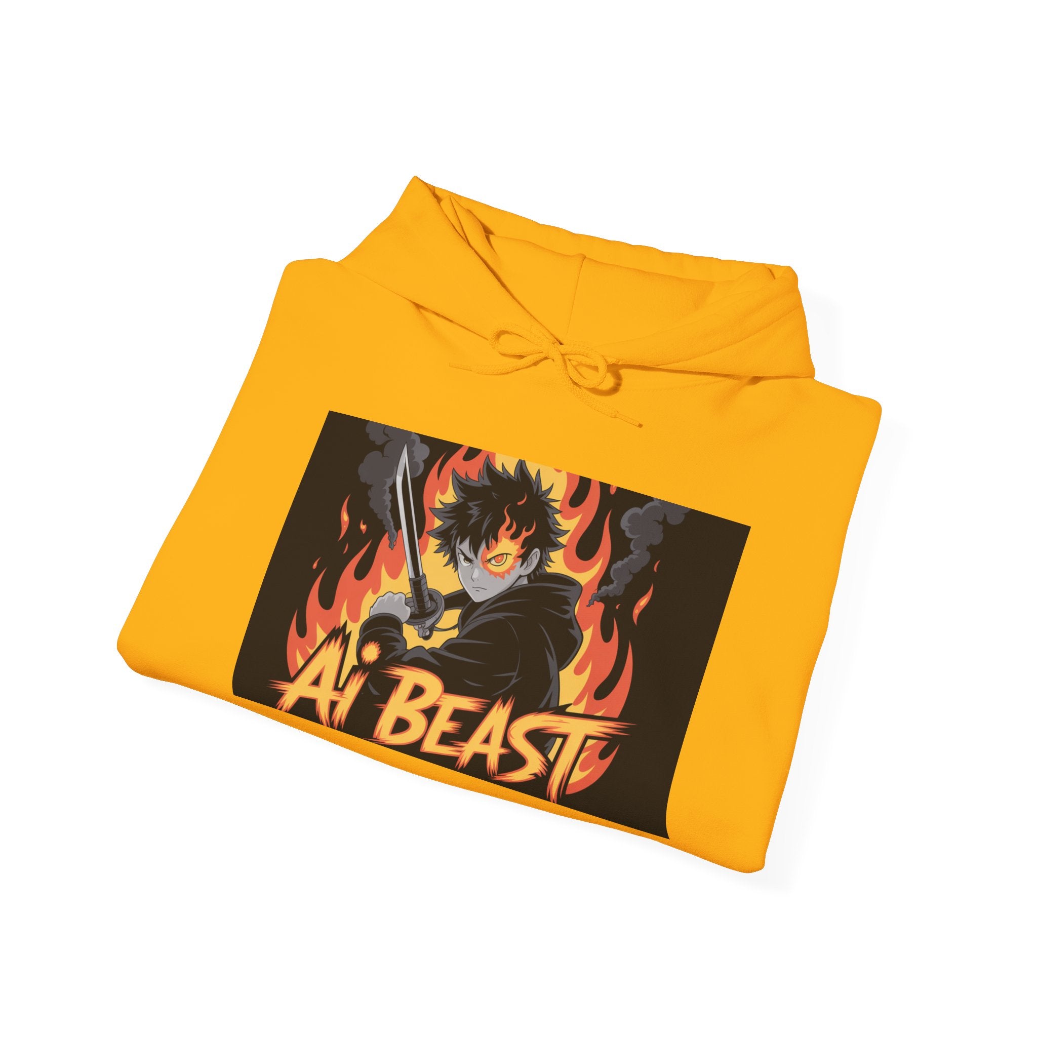AI  BEAST  " Warrior.exe "  Unisex Heavy Blend™ Hooded Sweatshirt