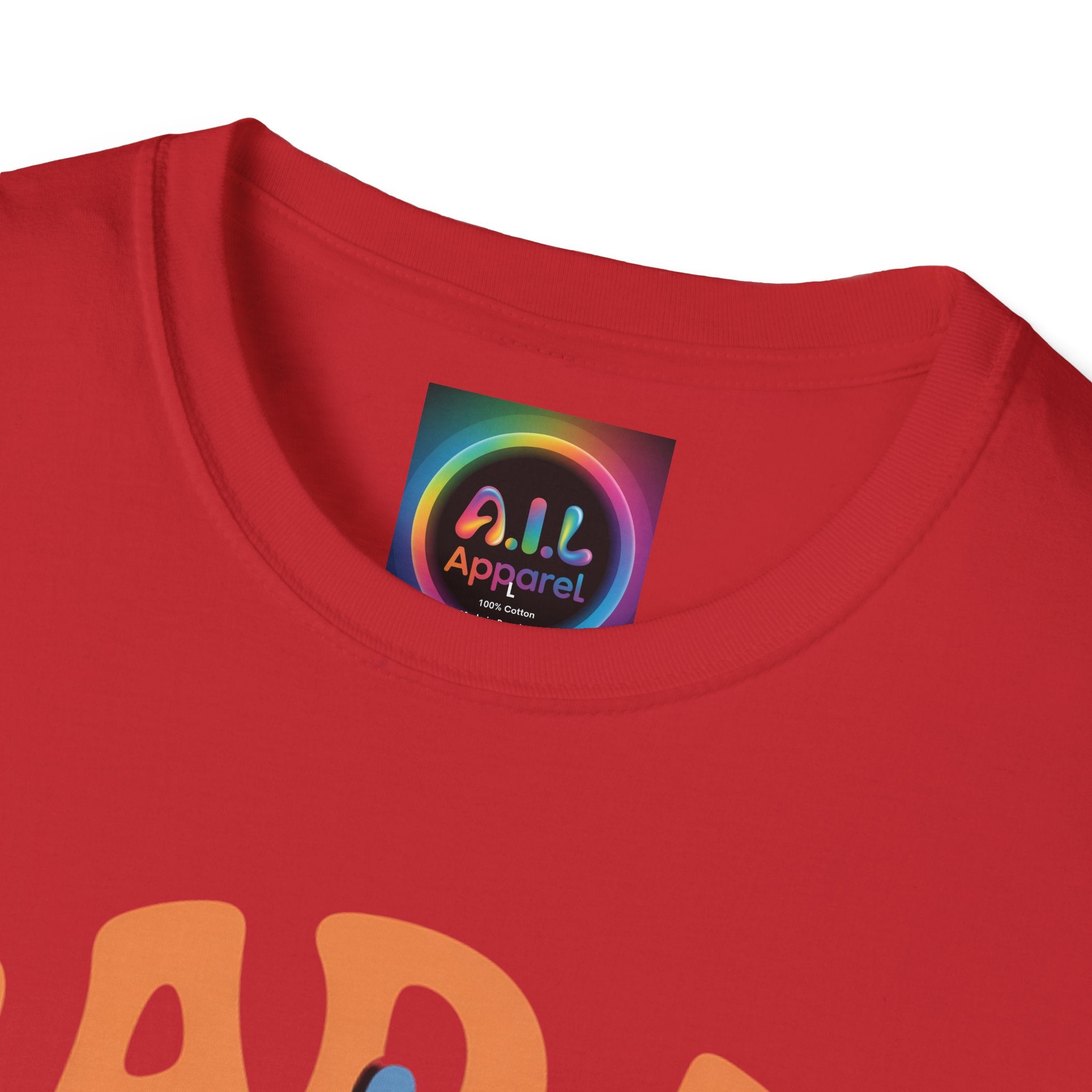 Bad AI Graphic T-Shirt — Middle Finger Skeleton Hand with Smiley Faces