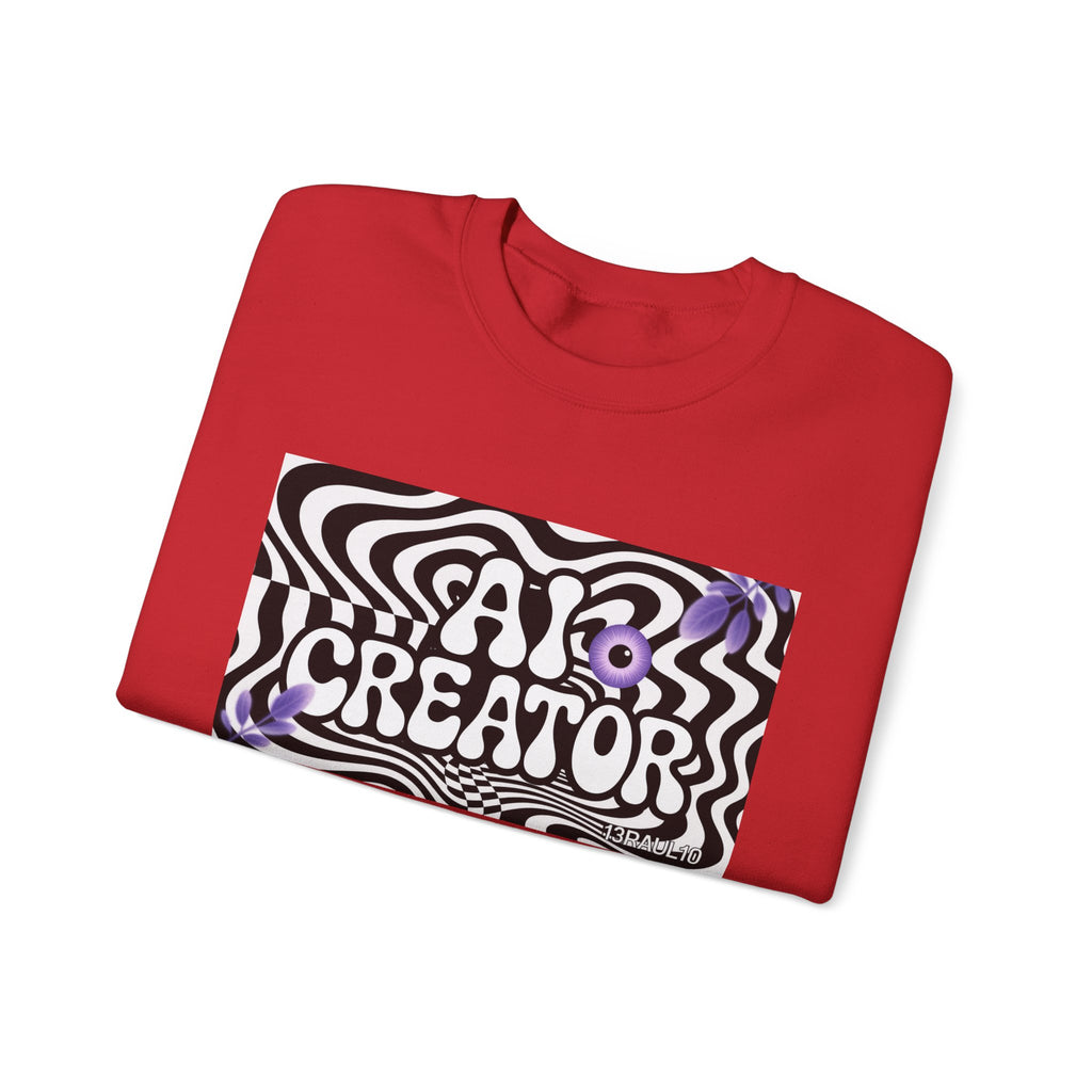 AI Creator  "Optic Loop" Unisex Heavy Blend™ Crewneck Sweatshirt