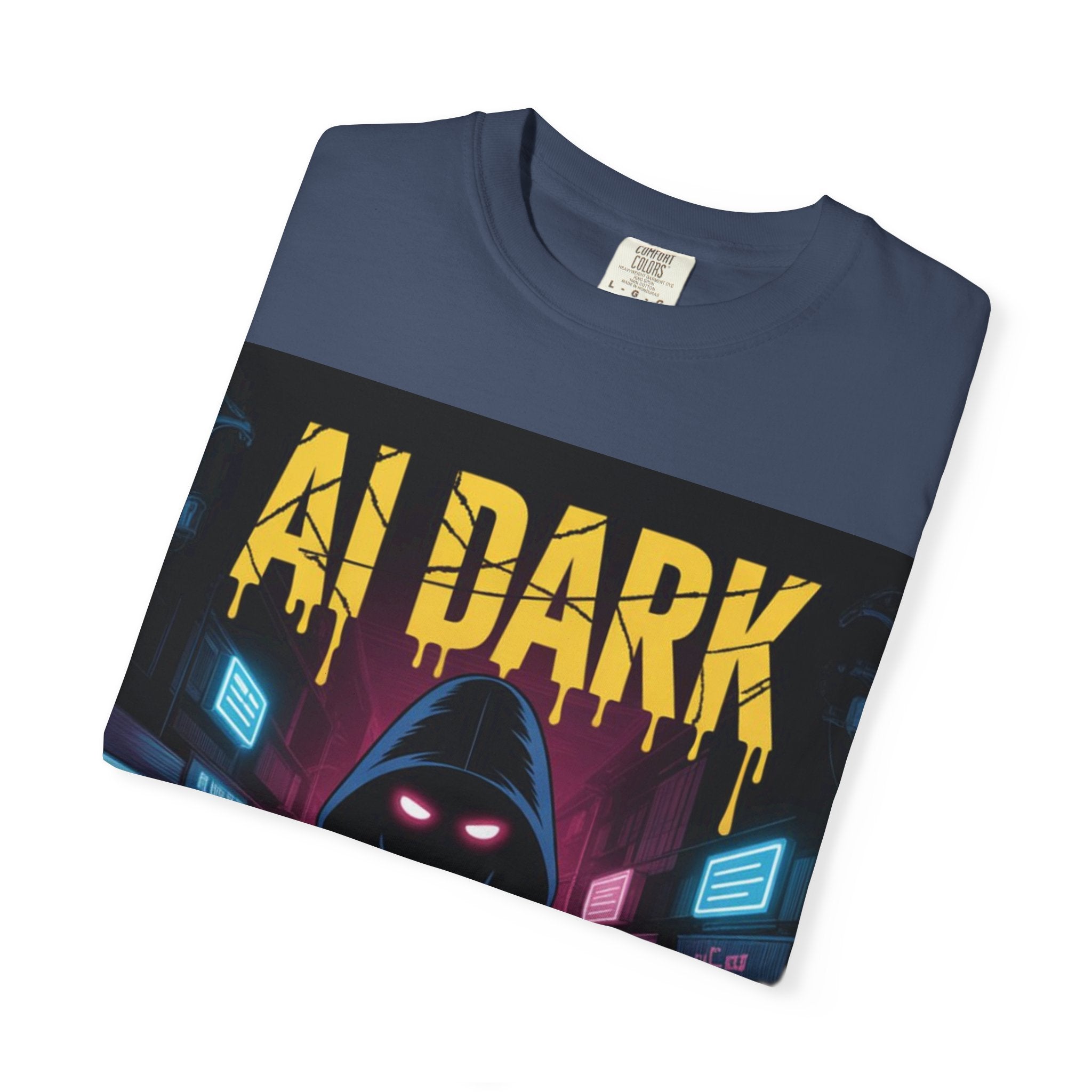 AI DARK  “Night Signal”  Unisex Garment-Dyed T-shirt