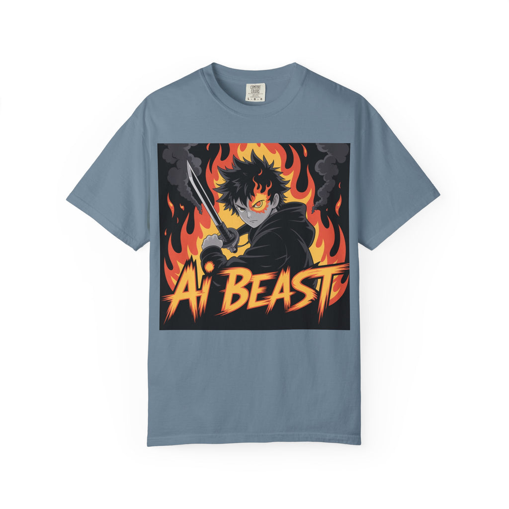 AI  BEAST "Warrior.exe"  of Unisex Garment-Dyed T-shirt