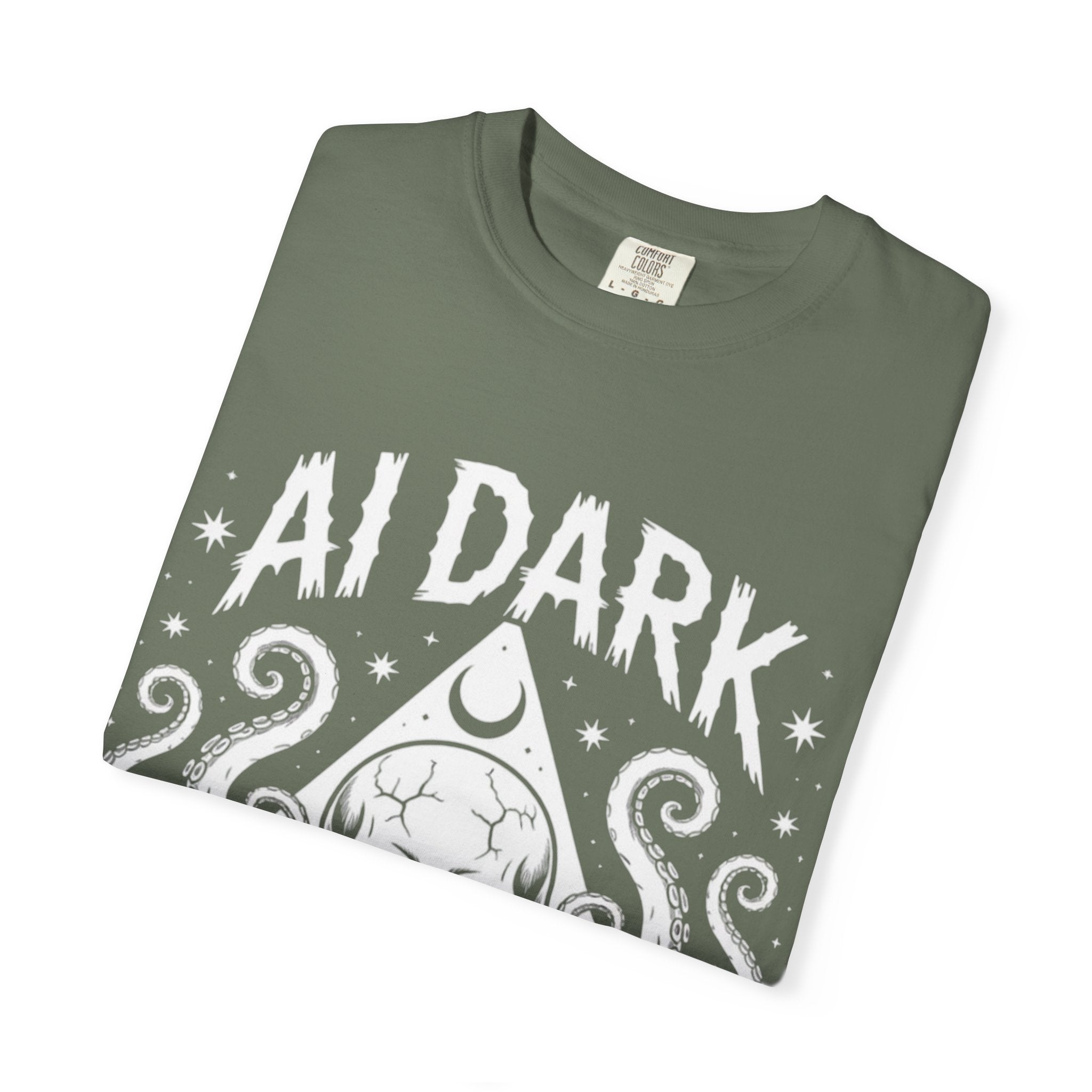 AI Dark  "Nightmare Network"  Unisex Garment-Dyed T-shirt