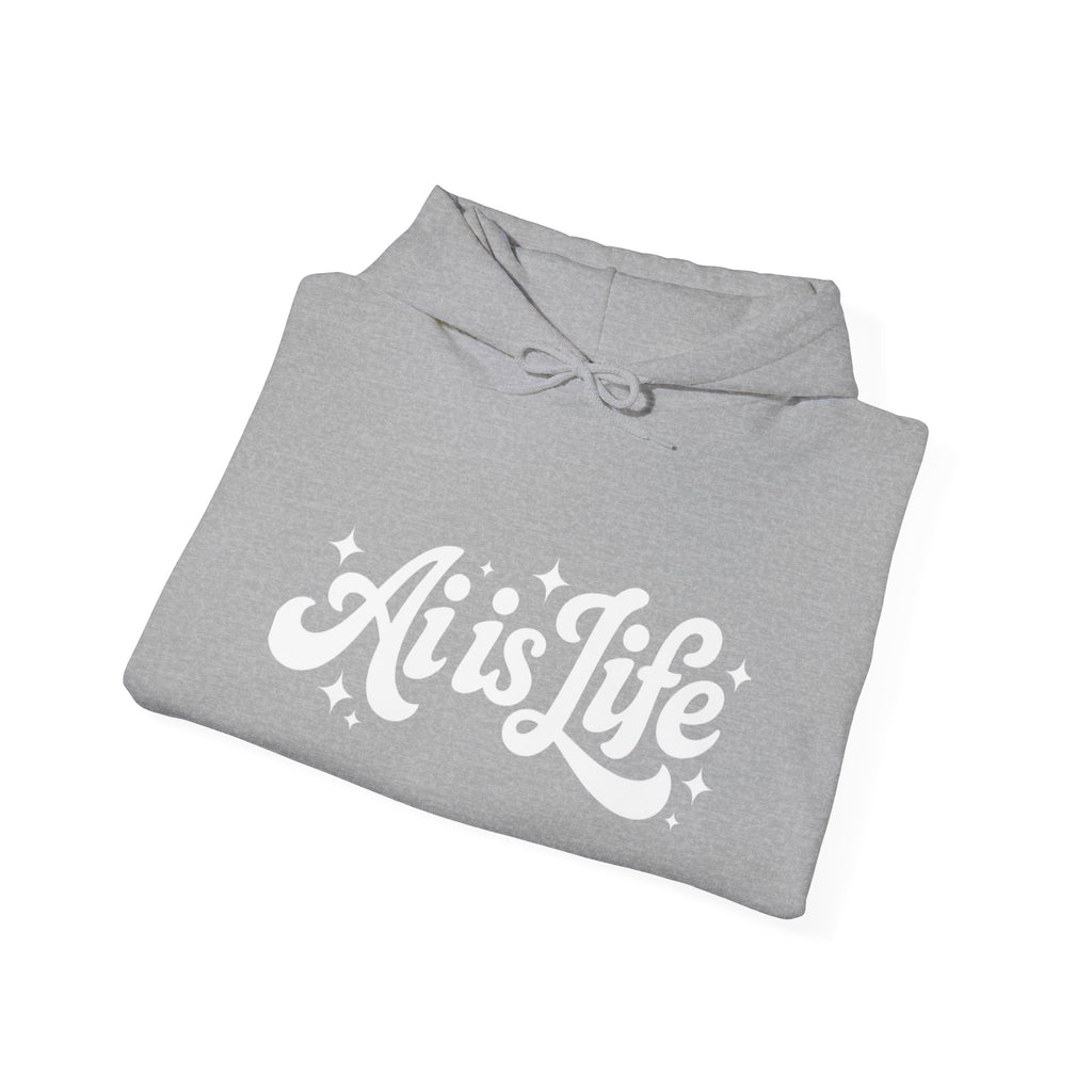 Ai is Life  "TechFlow Energy" Unisex Heavy Blend™ Hooded Sweatshirt