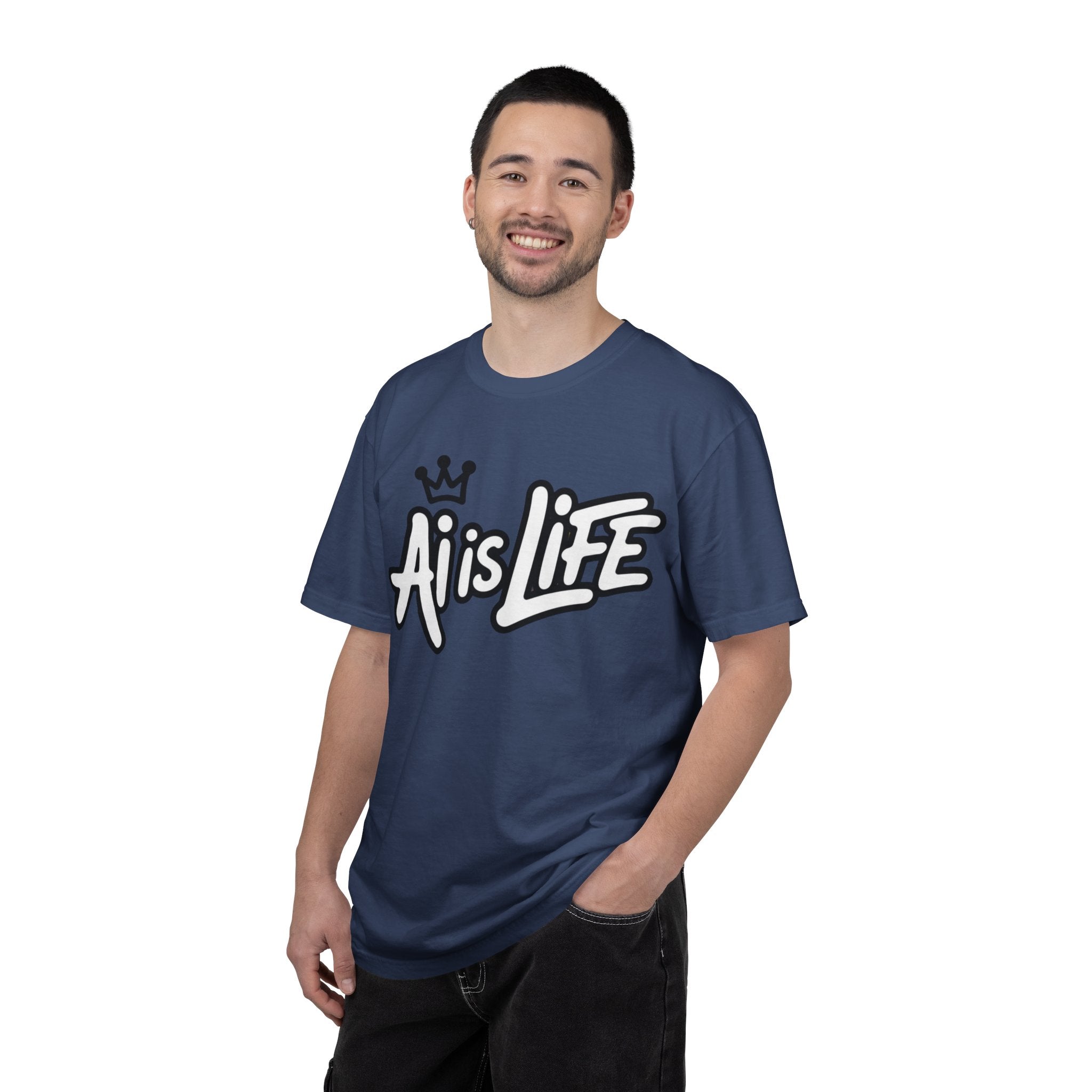 Ai is Life  "Crown Circuit" Unisex Garment-Dyed T-shirt