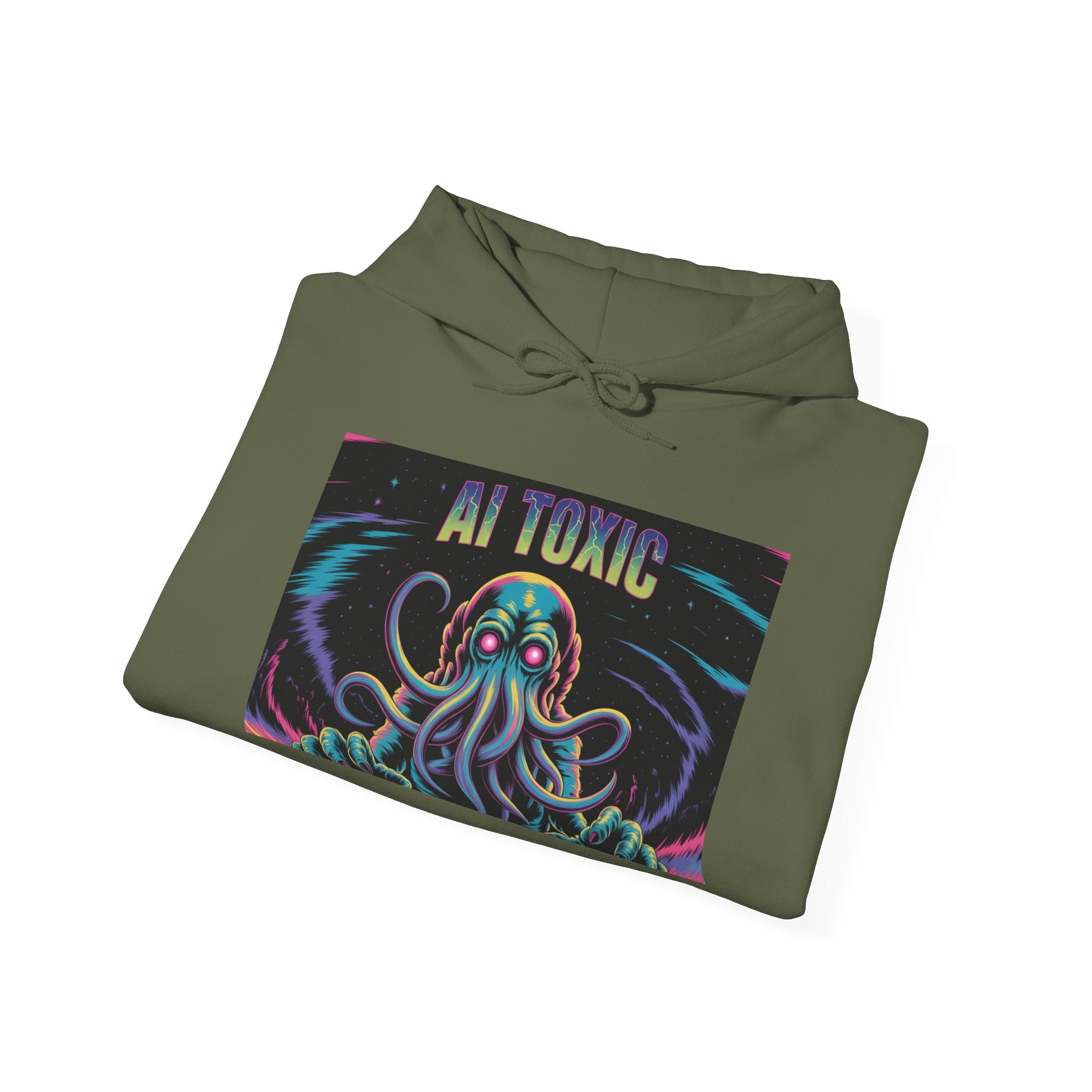 AI TOXIC  "Data  Overlord" Unisex Heavy Blend™ Hooded Sweatshirt