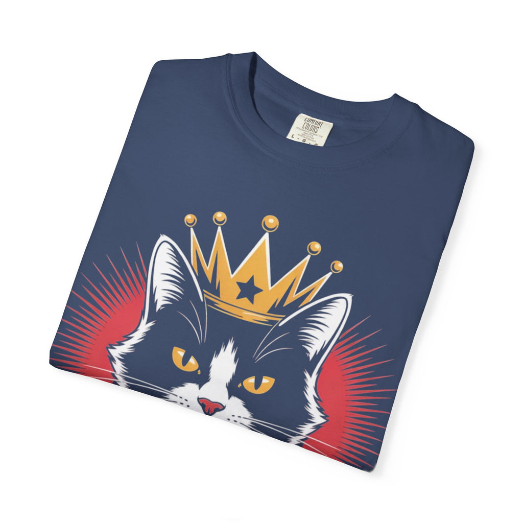 AI king ""Glitch Monarch"" Garment-Dyed T-shirt (Men)