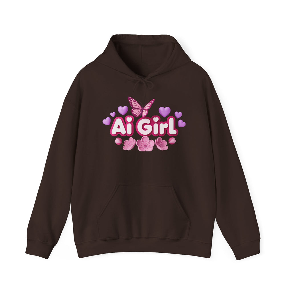 Ai Girl  "Cyber Cutie" Unisex Heavy Blend™ Hooded Sweatshirt