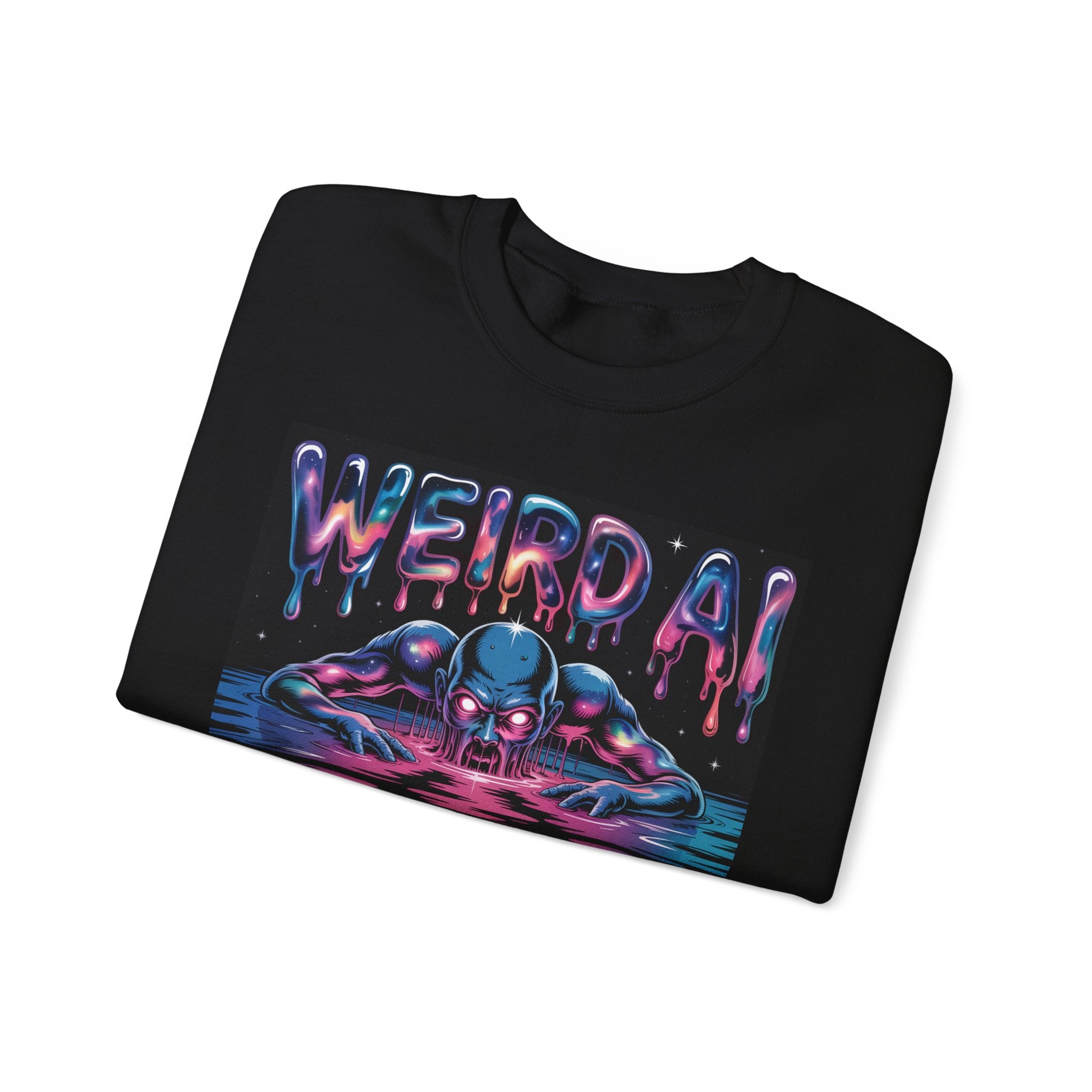 WEIRD AI  " Meltdown Matrix "  Unisex Heavy Blend™ Sweatshirt