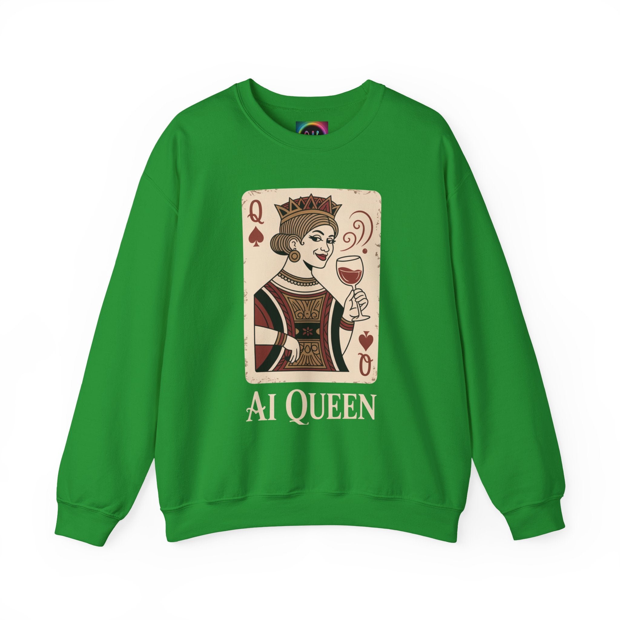AI Queen "ROYAL ALGORITHM"  Unisex Heavy Blend Crewneck Sweatshirt