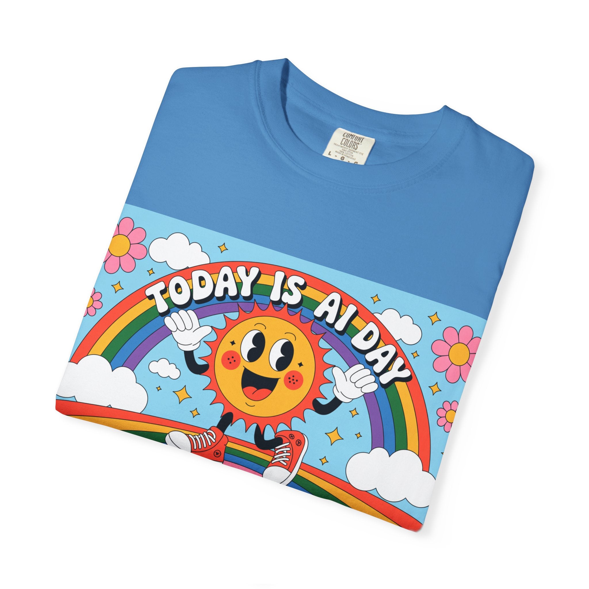 Today Is AI Day  "Sunshine Circuit" Unisex Garment-Dyed T-shirt