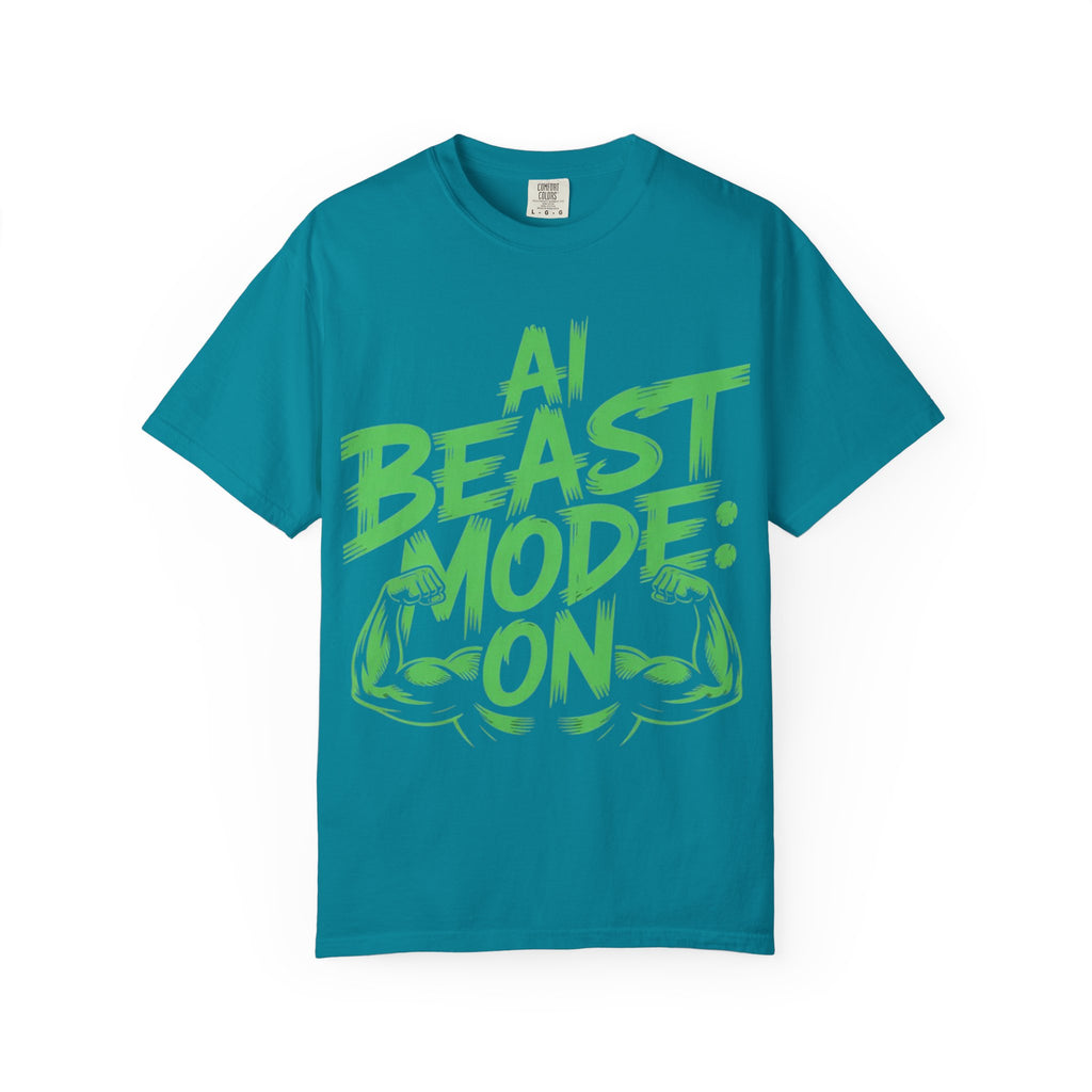 AI BEAST MODE: ON “DIGITAL HULK ENERGY” Unisex Garment-Dyed T-shirt