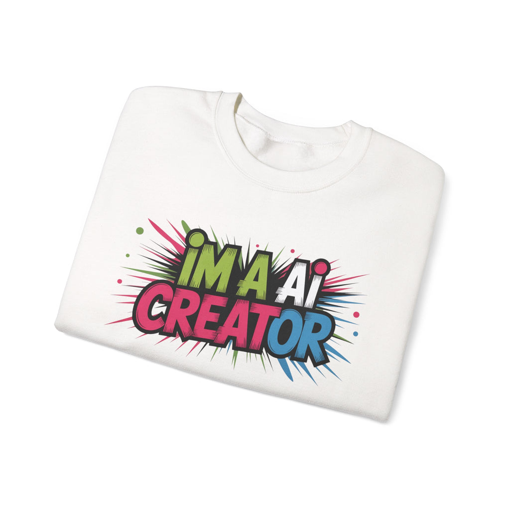 AI Creator  "Code Splash" Unisex Heavy Blend™ Crewneck Sweatshirt