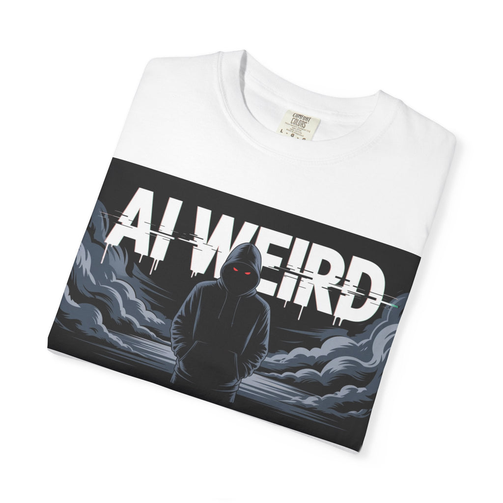 AI WEIRD – “DARK DATA ENTITY” Unisex Garment-Dyed T-shirt