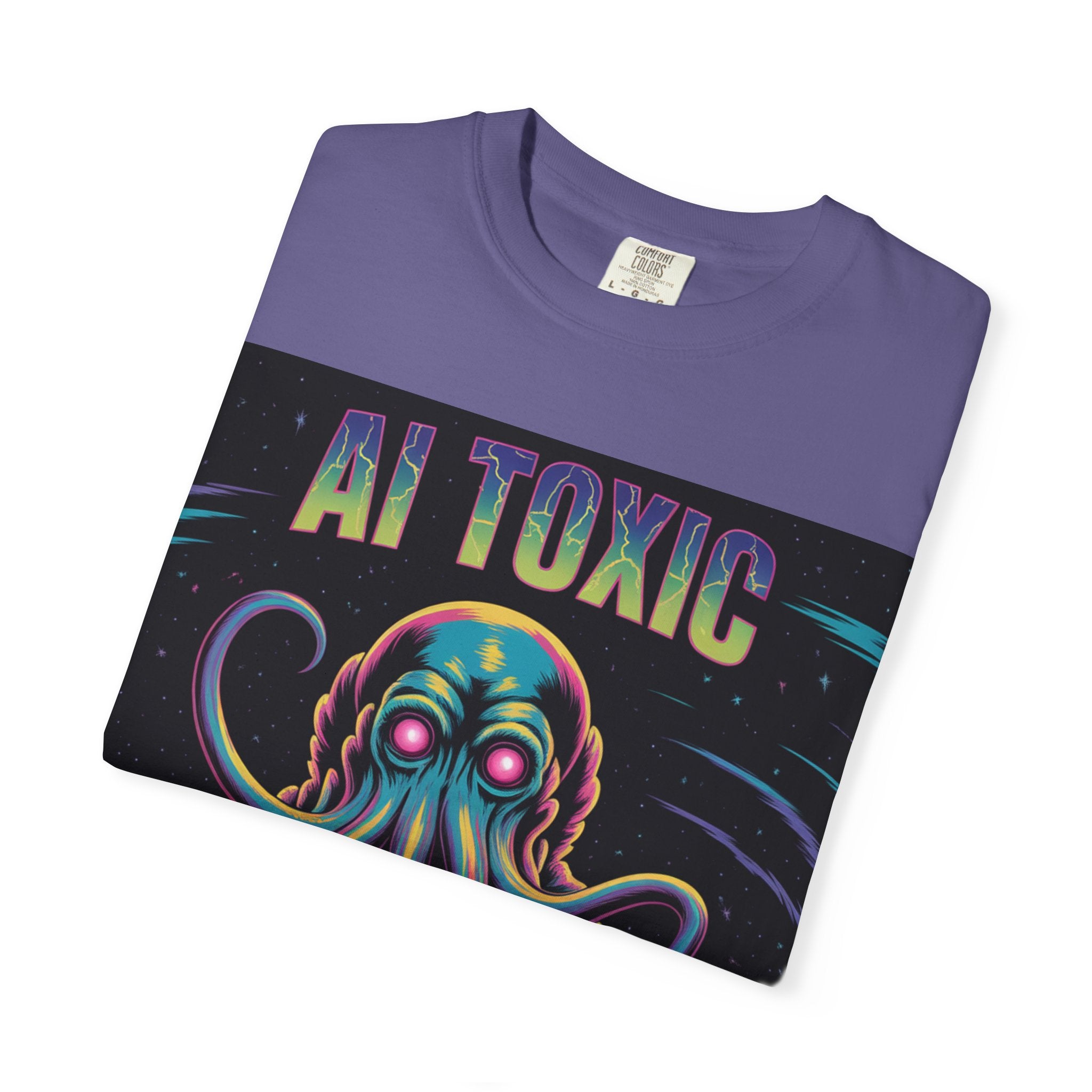 AI TOXIC  "Data Overlord" Unisex Garment-Dyed T-shirt