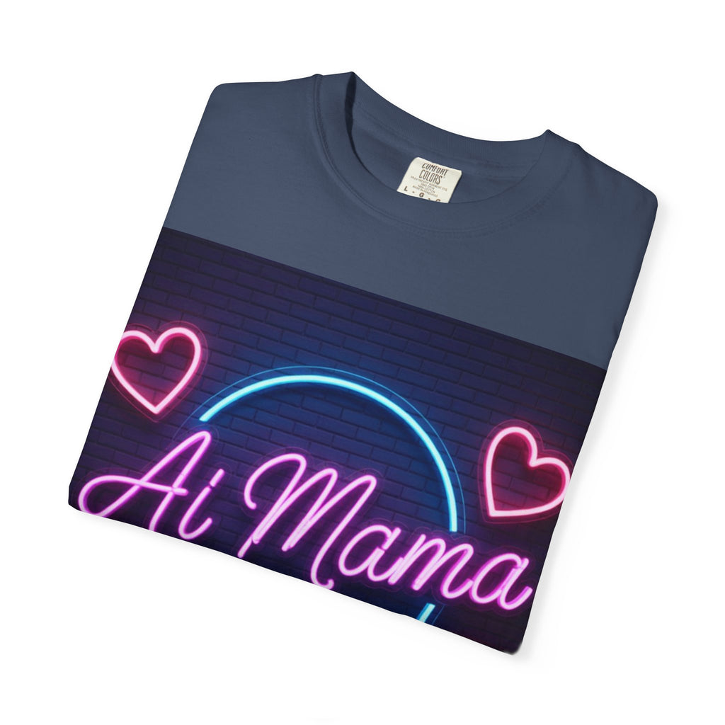 AI MAMA “Electric Love Loop” Unisex Garment-Dyed T-shirt