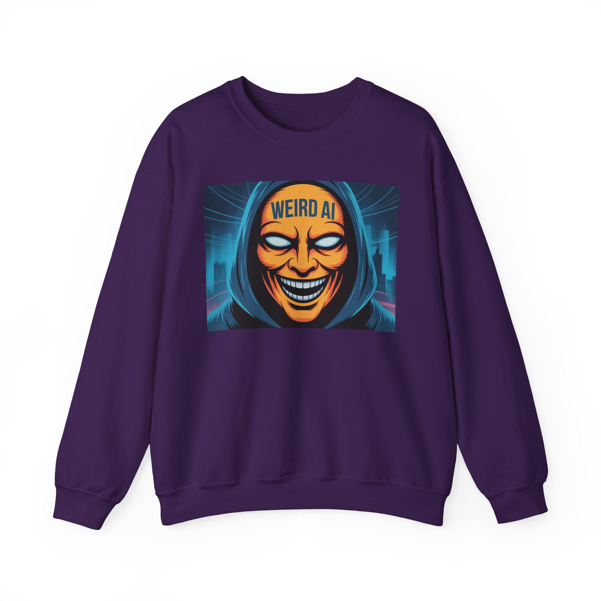 Weird AI "Masked Mode" Unisex Heavy Blend™ Crewneck Sweatshirt