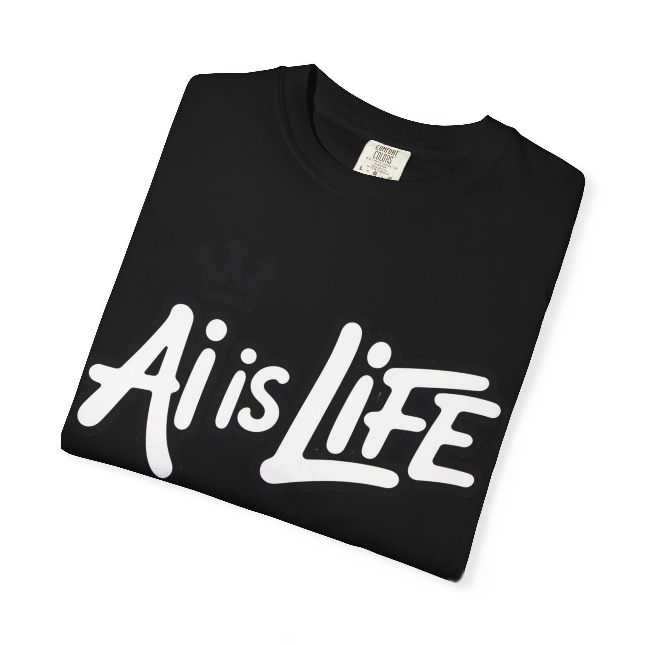 Ai is Life  "Crown Circuit" Unisex Garment-Dyed T-shirt