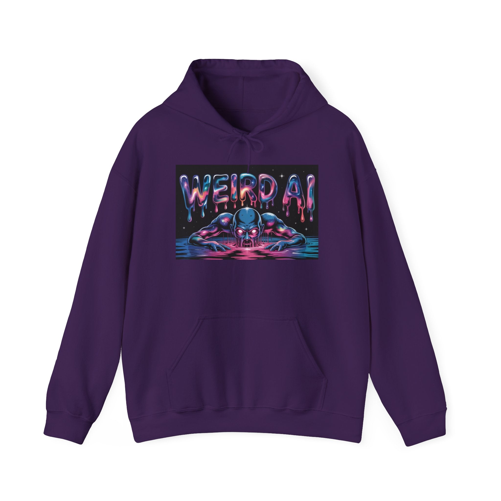 WEIRD AI  " Meltdown Matrix "  Unisex Heavy Blend™ Hoodie