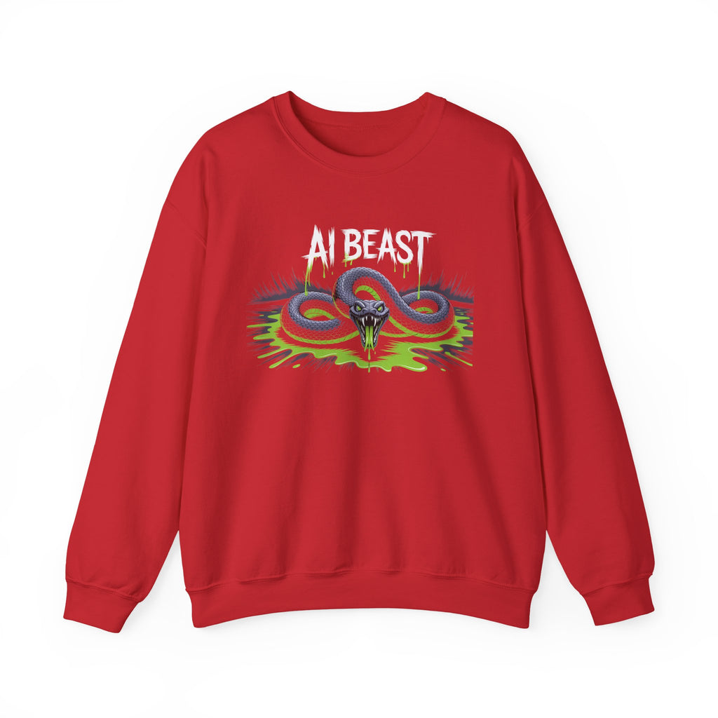 AI BEAST  "Digital Venom" Unisex Heavy Blend™ Crewneck Sweatshirt