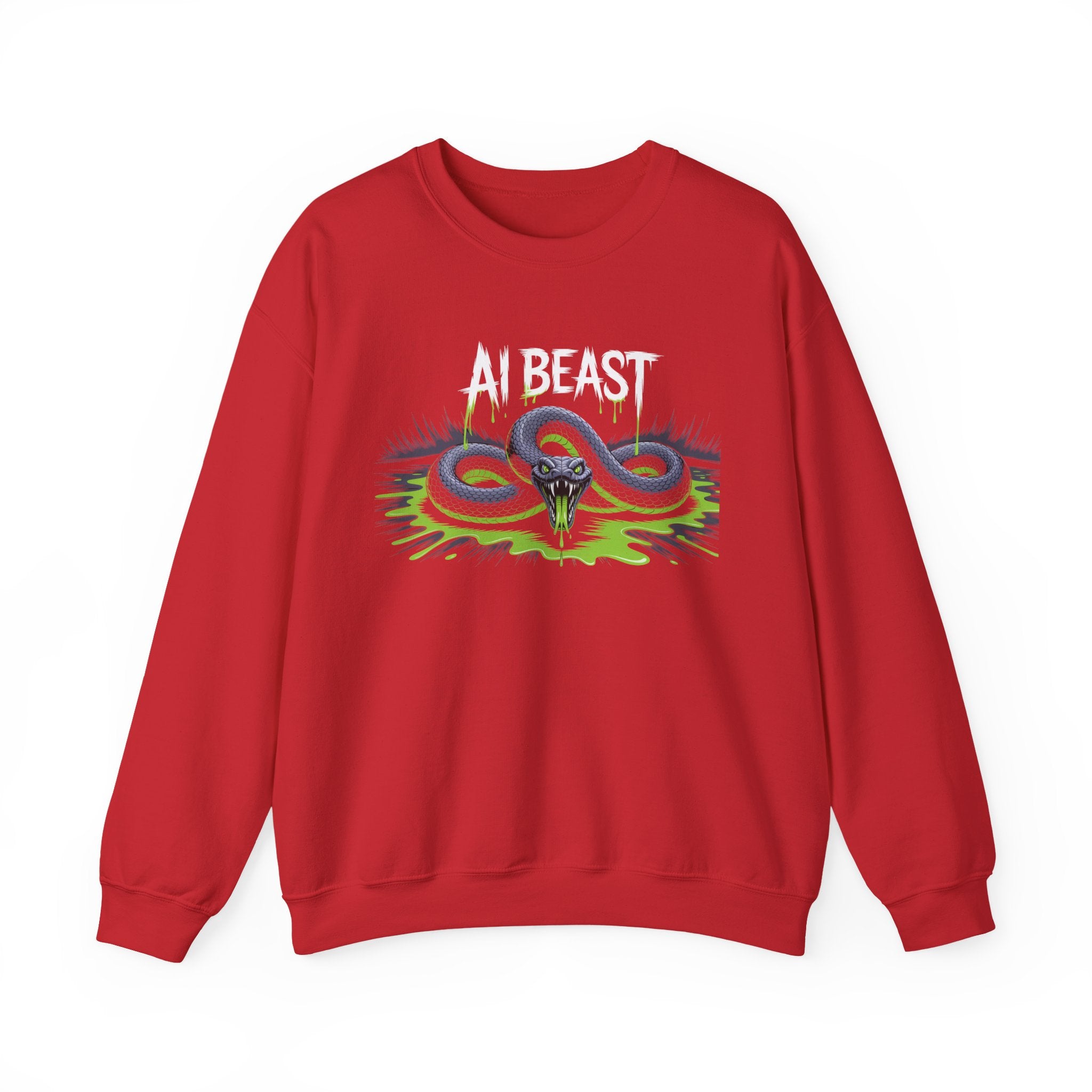AI BEAST  "Digital Venom" Unisex Heavy Blend™ Crewneck Sweatshirt