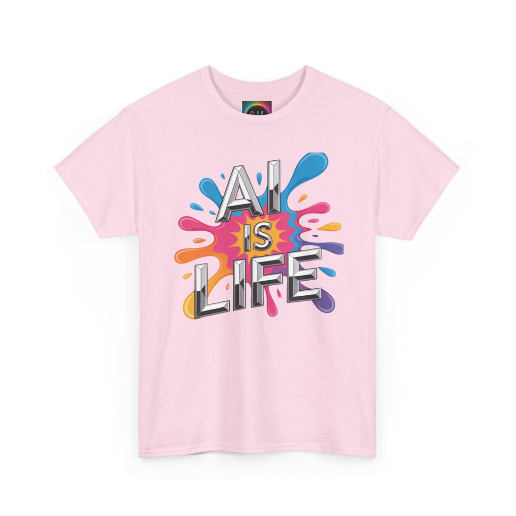 Ail Is Life "CHROME SPLATTER" Colorful Retro Splash Graphic T-Shirt