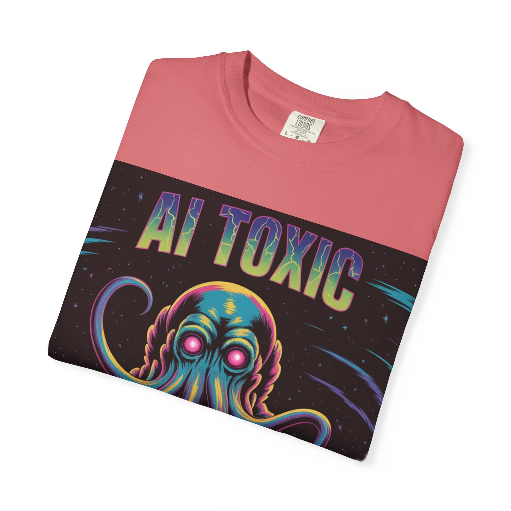 AI TOXIC  "Data Overlord" Unisex Garment-Dyed T-shirt