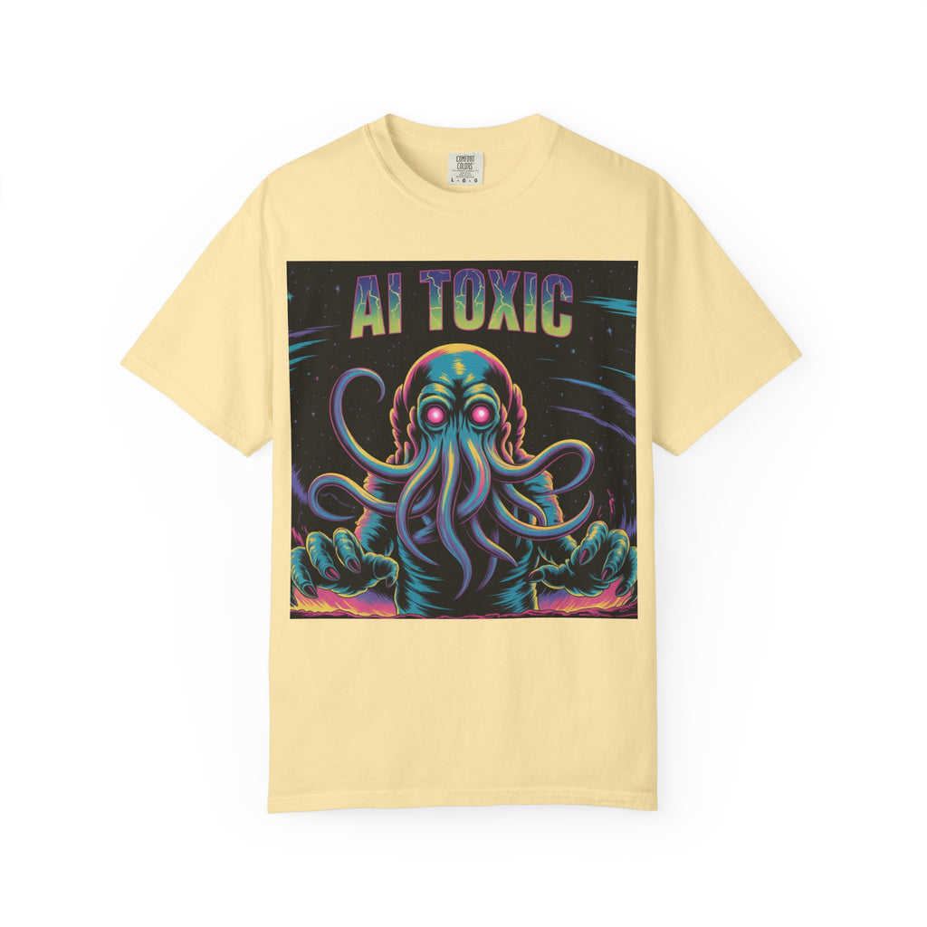 AI TOXIC  "Data Overlord" Unisex Garment-Dyed T-shirt