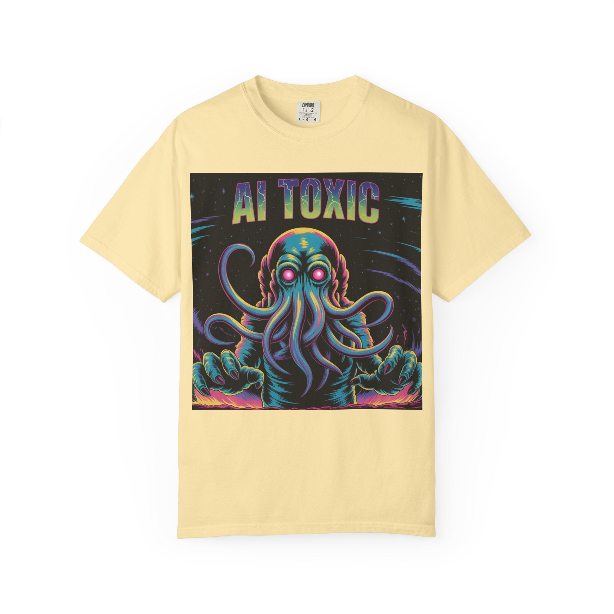 AI TOXIC  "Data Overlord" Unisex Garment-Dyed T-shirt