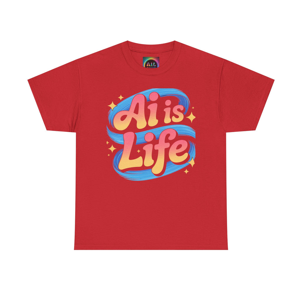 Al is Life "COSMIC SWIRL" — Colorful Retro Graphic Tee T‑Shirt